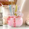Bonito kitty caneta recipiente ornamentos estudante mesa escritório desktop inspirador aprendizagem decorações menina presente de aniversário