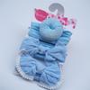 Diadema para niños europeos y americanos de nailon de color sólido, diadema de tres piezas para bebé, accesorios para el cabello de tres piezas, tocado para bebé al por mayor