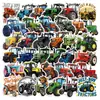 50 Pegatinas Nuevas de Tractor Agrícola, Pegatinas Personalizadas de Grafiti para Maletas, Pegatinas Creativas Transfronterizas para Niños