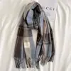 Bufanda para Hombres y Mujeres, Cuadros de Invierno, Regalo de Cumpleaños para Novio, Estilo Coreano para Estudiantes, Versátil, Moderna, Cálida, Bufanda de Cuello para Pareja para Mujeres