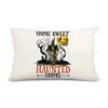 Funda de Almohada para Cintura Nueva Transfronteriza de Halloween Hermanas Sanderson Decoración de Sofá de Sala de Estar Funda de Almohada para Cintura de Lino Venta Directa de Fábrica