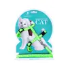 Arnés y Correa para Gatos de Nuevo Estilo para Uso en Exteriores, Arnés en Forma de H para Gatitos y Perros, Collar y Correa Anti-Escape para Gatos y Perros