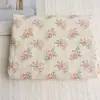 Tela jacquard a rayas de algodón puro estilo coreano con estampado de flores pequeñas para ropa infantil, cortinas, faldas, diademas, coleteros y proyectos de bricolaje