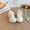 Zapatillas Paris Dad de Suela Gruesa de Moda para Niñas, Nuevas Zapatillas Deportivas con Pedrería para Niños Mayores, Zapatillas Ligeras para Correr, Primavera y Otoño 2026