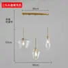 Luminária Pendente de Vidro Nórdica para Balcão de Bar, Vitrine de Loja, Restaurante Ocidental, Café, Design Pós-Moderno de Luxo Leve com um Estilo Criativo e de Luxo Leve