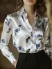 Nuevo top holgado y cómodo de estilo europeo y americano, elegante camisa de diseño francés para moda femenina transfronteriza