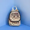 Mochila Bordada Estilo Étnico con Diseños de Gato, Elefante y Conejo, Mochila Pequeña de Lona para Viaje en Yunnan