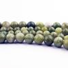 Suministro Directo de Fábrica de Jade Chino Agujero Recto Cuentas Redondas Cuenta Suelta Pulsera Collar Semi-Terminado con Cuentas Hecho a Mano DIY Joyería Venta al por Mayor