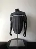 Camiseta de Punto de Manga Corta con Rayas Versátiles y Bloques de Color, Cuello Redondo, Botones, Estilo Retro de Alta Gama, Estilo Corto, Top con Temperamento, Principios de Otoño