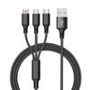 Cable de datos tipo C para coche, tres en uno, PD, de carga rápida para teléfonos móviles Android, Apple y Huawei.