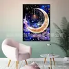 Amazon 5D Pintura de Diamantes Diamante Completo Noche de Luna Flor Pintura Decorativa diy Pintura de Bordado de Diamantes Fábrica al por Mayor
