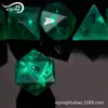 7 Conjunto Verde Pinheiro e Cipreste Efervescente Fosco Jogo Dungeons and Dragons Dndrpg Dados de Cristal Jogo de Tabuleiro de Estratégia