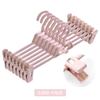 Clípe de Calça Doméstico Sem Costura Cabide de Calça Cabide de Plástico Telescópico Multicamadas Empilhável Especial para Pendurar Calças Armazenamento de Saias