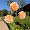 Crisantemo artificial de 3 cabezas, adecuado para decoración de bodas y del hogar, incluyendo arreglos de hortensias y dientes de león para caminos y exhibiciones florales