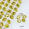 Dongzhou Crystal Diamante Ovalado 9*7mm para Uñas Diamante K9 de Alta Calidad Imitación Corte Chino Flash Explosivo Resistente al Desgaste Accesorios Plateados para Uñas