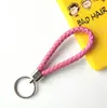 Llavero creativo llavero de cuerda de cuero cordón para llaves colgante de joyería cordón tejido fábrica de cuerda de cuero venta al por mayor