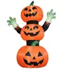 Nuevos accesorios de diseño de lugar de Halloween para exteriores, decoración de patio, modelo de aire inflable de calabaza, fantasma, globo de fantasma