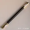 Pluma estilográfica de caoba, ébano, palisandro, pluma de artesanía de diseño simple y liso, bolígrafo de gel, regalo para estudiante, caja de regalo pequeña