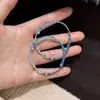 Peixe de Água Profunda Peixe Pequeno Pulseira Trançada Pronta Pulseira de Peixe Azul como Presente para Sua Melhor Amiga