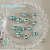 Decoraciones para Uñas con Pedrería Acabado Blanco K9, Pedrería Ovalada sin Base Hielo Azúcar Deslumbrante de Alta Gama, Accesorios de Pedrería para Uñas de Lujo Ligero