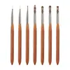 Pluma Profesional de Gama Alta para Dibujo Lineal y Pintura con Gradiente de Madera de Nogal Estilo Japonés, Mismo Modelo que Usa el Director, Pluma Herramienta para Uñas