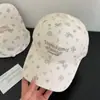 Boné de beisebol floral estilo coreano fresco e anti-idade para mulheres ins Estilo doce snapback Chapéu versátil de proteção solar Primavera e Verão