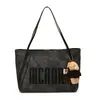 Bolso de Hombro Tipo Tote de Gran Capacidad con Letras Retro para Mujer 2025 Otoño e Invierno Nuevo Bolso de Hombro de Moda Estilo Extranjero Bolso de Axila para Viajes