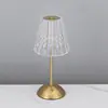 Luz Nocturna Decorativa LED Transfronteriza Táctil Tres Colores Regulable Atmósfera Recargable Creativa Atmósfera Lámpara de Mesa de Cristal