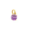 Colgante Pequeño de Circonita de Colores Color Oro 18K Conserva el Color Abalorio Universal para Pulsera Collar Accesorios Venta Directa de Fábrica