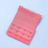 En Stock Hebilla Elástica de Extensión para Sujetador Colorida Poliéster Acero Inoxidable Ropa Interior de Sujetador para Mujer Hebilla de Tres Filas Hebilla Elástica de Extensión
