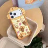 Dibujo Lindo Taiyaki Rilakkuma Iphone17 Apple 16 Adecuado para 14/15Pro Max Funda Protectora para Teléfono Móvil 13