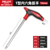 Llave Allen Delixi Eléctrica con Cabeza de Bola, Destornillador Hexagonal Tipo T con Mango Extendido, Llave Hexagonal