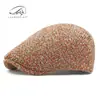 Gorra de Mujer Primavera Otoño e Invierno Nueva Moda Coreana Boina Gorra Retro Británica Gorra de Visera Gorra de Pintor