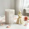 Poppy Estilo Ins Menina Segurando Bebê Molde de Silicone para Velas Perfumadas DIY Tema Amor Materno Sabonete Artesanal Molde de Gesso