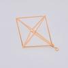 Amazon Transfronterizo Geométrico Rombo Cristal Soporte de Flores Hecho a Mano DIY Accesorios de Joyería Ins Campana de Viento Cristal Colgante
