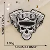 Parche Original Etiqueta Bordada Parche Bordado Calavera Accesorios para Ropa Parche Insignia Parche Accesorios Estilo Punk Parche de Tela
