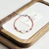 Pulseira de Pérolas de Água Doce Simples Pulseira de Pedras Naturais com Contas Feminina Super Fada Menina Pulseira Natural de Concha do Mar Cabeça de Gato Atacado