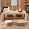 Mesa Tatami de Mimbre Mesa de Café Pequeña Mesa Baja Japonesa Mesa Kang Mesa para Ventana de Bahía Mesa de Café Pequeña para Balcón