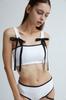 Estilo coreano transfronterizo Lindo Top de tubo sexy de encaje para niña Pecho pequeño Traje de baño dividido Traje de baño de mujer Venta al por mayor