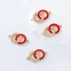 Accesorios Populares de Joyería Transfronterizos Colgantes Dulces DIY con Pedrería Geométricos Dobles Colgantes Materiales para Joyería con Pedrería