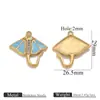Acero Inoxidable Serie Océano Colgante de Pez Chapado en Oro al Vacío Pulpo Tiburón Gota de Aceite Colgante Accesorios de Joyería de Playa