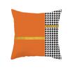 Funda de almohada nórdica con patrón naranja para sofá, de noche, moderna, simple, casual, para cintura, cabeza, cojín