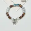 Pulsera de Cerámica Jingdezhen Nueva Pulsera de Cerámica China Joyería Estudiante Estilo Tíbet Cuerda Trenzada a Mano Puesto Regalo para Estudiante