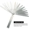 Juego de Galgas de Espesor 75-300mm Calibrador de Espesor Galga de Espesor Combinada Calibrador de Holguras 0.01-1mm Sistema Métrico e Imperial con Insertos de Latón