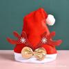 Decorações de Natal Papai Noel Chapéu de Natal Vermelho Brilhante Chapéu de Natal para Adultos e Crianças
