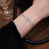 Pulsera Geométrica Redonda de Flor de Zirconia Transfronteriza Europea y Americana Estilo Retro de Moda Pulsera Joyería de Lujo Ligero Al por Mayor