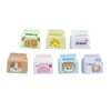 Mini Estéreo Bolsa de Pan Accesorios de Resina Creativos Hechos a Mano DIY Pegamento de Crema Funda para Teléfono Móvil Llavero Material para Joyería