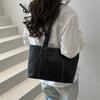 Bolsa feminina grande europeia e americana, nova bolsa casual de nicho, bolsa de ombro simples, bolsa escolar portátil