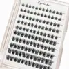Pestañas de fusión en caliente Amazon transfronterizas 10p 20p 30p 40p 50p racimo único pestañas postizas segmentadas DIY