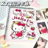 Álbum de Cartões Pu Kt Cat Igual ao Livro Vermelho Pequeno A5 Couro Fofo Coração de Menina Grades Quadradas Estrela Porta-Cartões de Foto Álbum de Armazenamento de Fotos